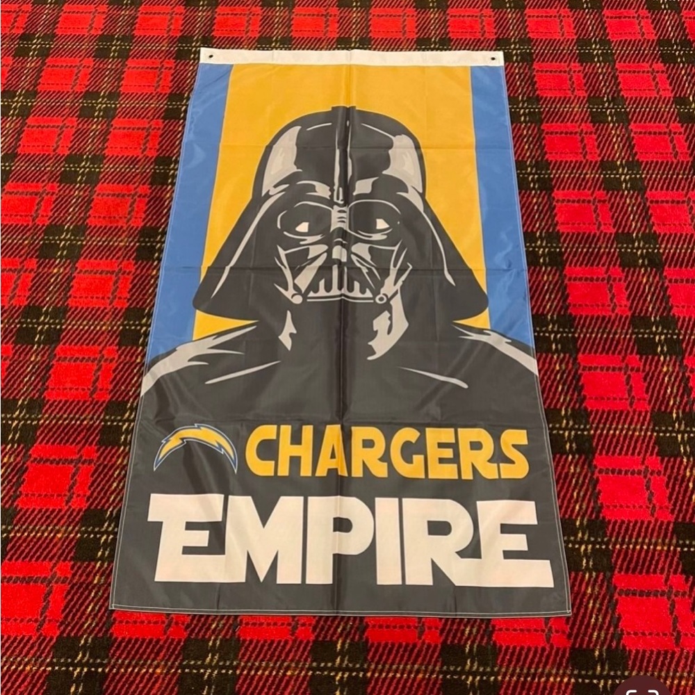 Brand new Los Angeles Chargers banner flag